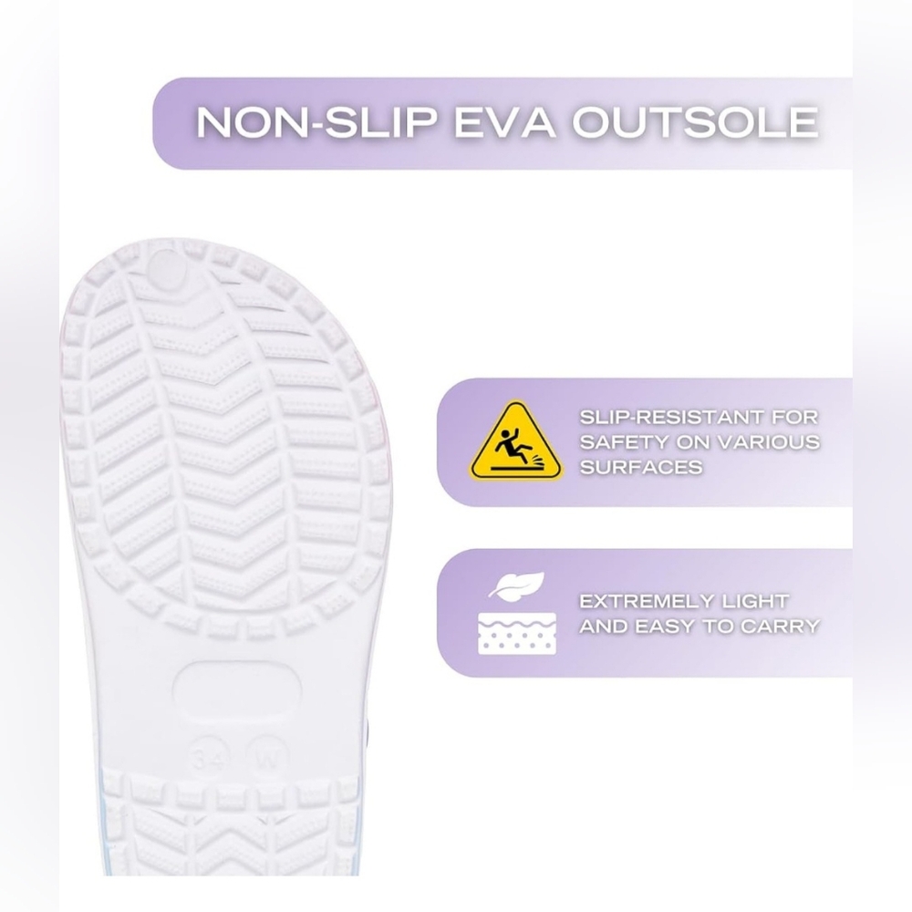 Nautica Kids Pastel Clog with Butterfly Accent. Little Girls 12 - Picture 3 of 14